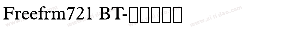 Freefrm721 BT字体转换